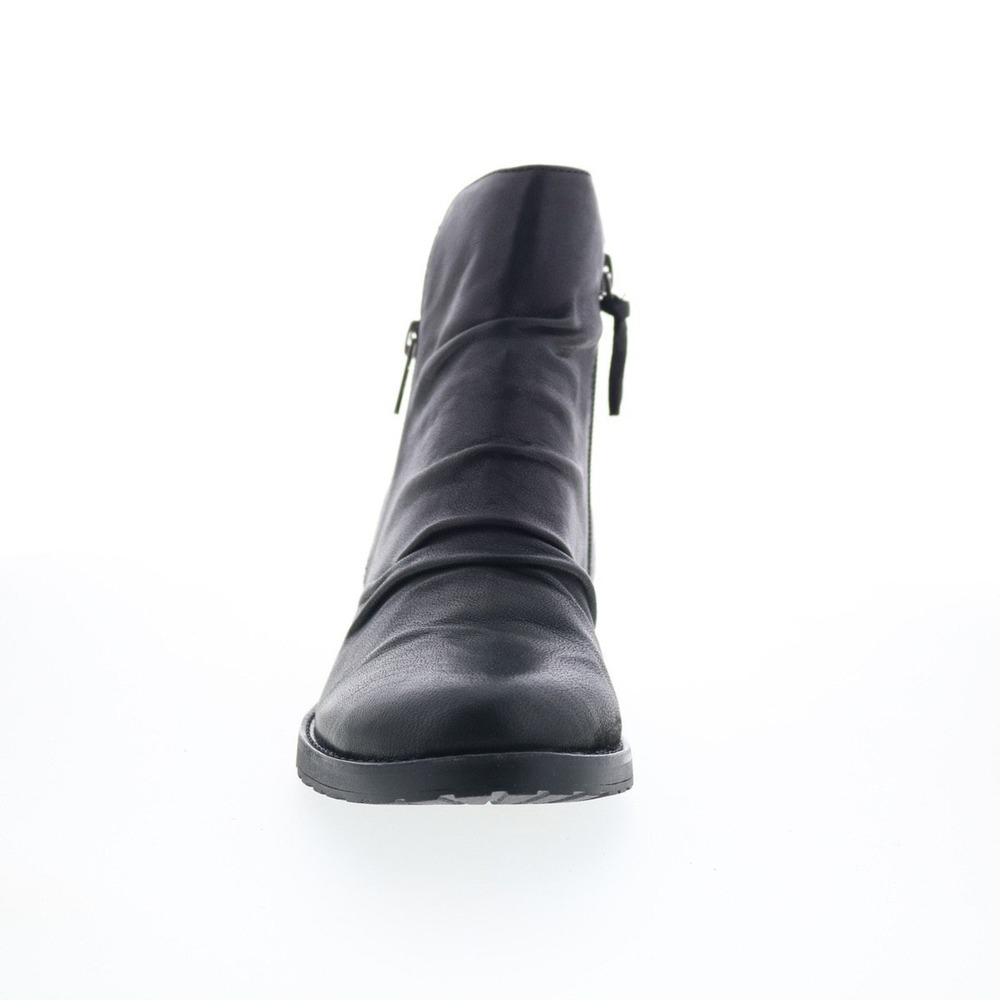 Sofft Ruched Leather Side Zip Bootie - Beckie II Size 6 - Picture 4 of 14